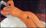 Amedeo Modigliani, Nude, 1917, 71 x 114 cm Spluegen-Gallery