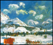 Giovanni Giacometti, Winterlandschaft, 1924 Spluegen-Gallery