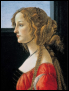 Sandro Botticelli, Portrait of Simonetta Vespucci, 1476, 47.5 x 35 cm Spluegen-Gallery