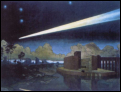 Heorhiy Narbut, Landscape with a comet, 1910 Spluegen-Gallery